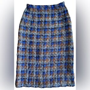 Vintage wool tweed pencil skirt Size S EUC made in Great Britain for Simpsons